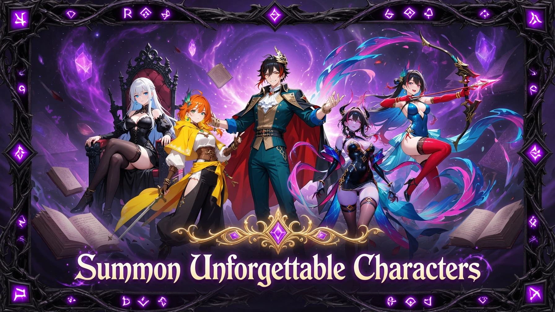 Black Seven Waifu Gacha Isekai screenshot