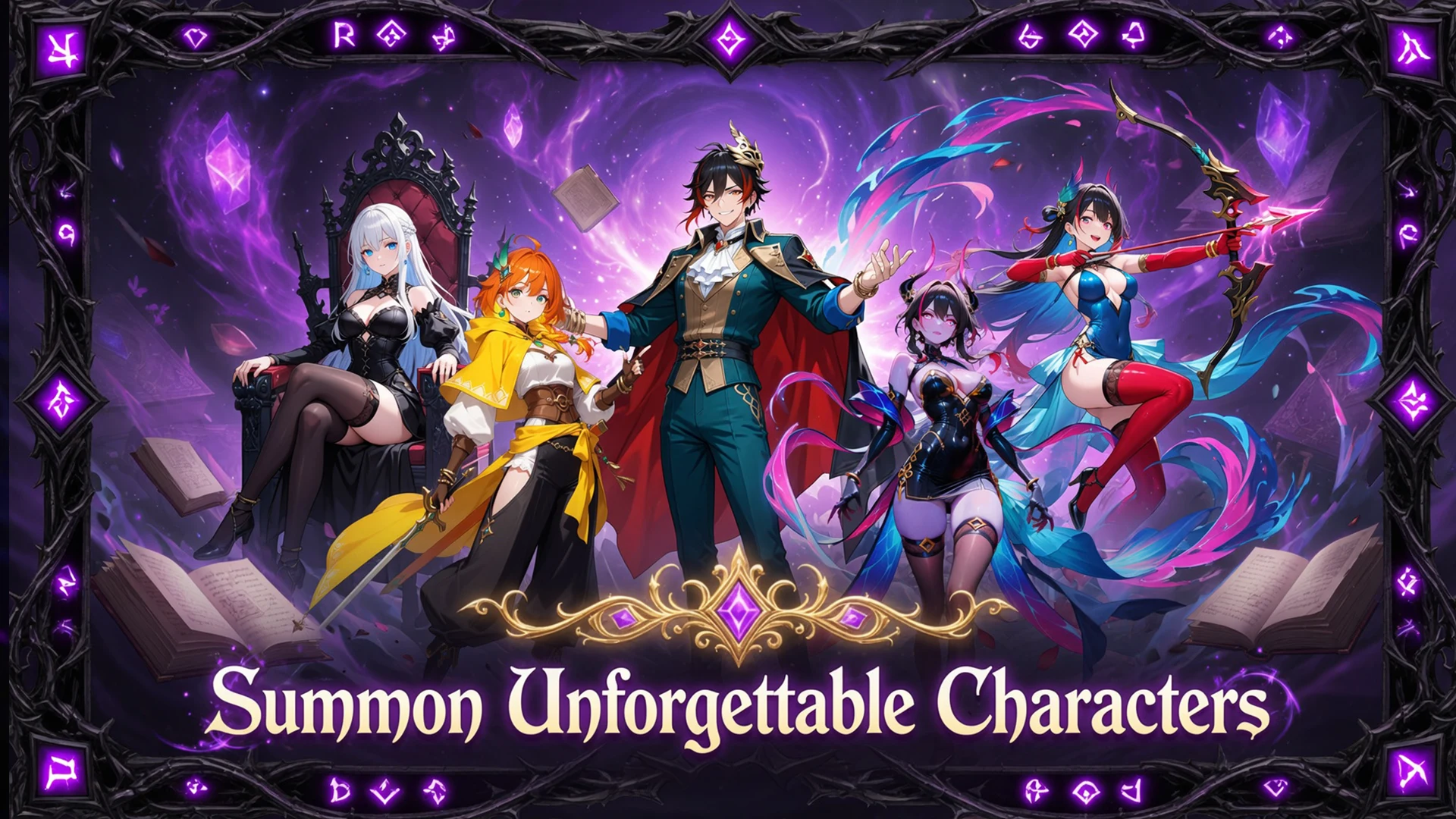 Black Seven Waifu Gacha Isekai screenshot